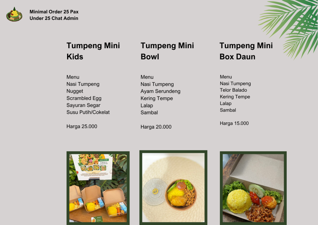 nasi tumpeng mini